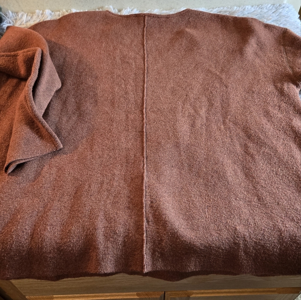 J.Jill Rust Color V Neck Sweater Size Med - Picture 16 of 16